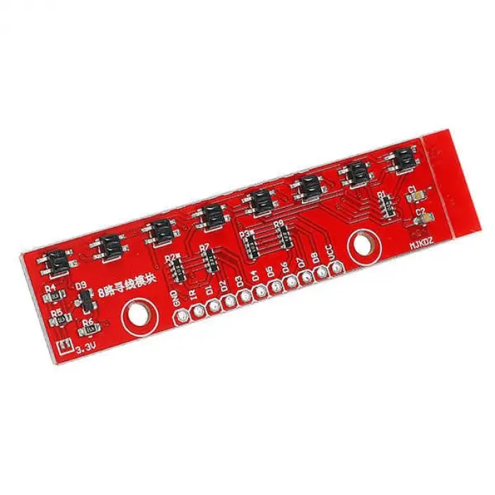 QTR-8A 8li Çizgi Algılama Sensör Kartı - Analog Kızılötesi (IR) Robot Sensörü