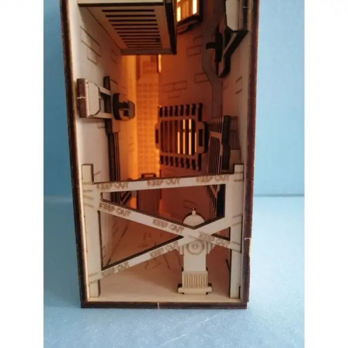 Sherlock Holmes Cinayet Mahali Book Nook Kitap Tutucu - DIY Gizemli Dedektif Maket Kit