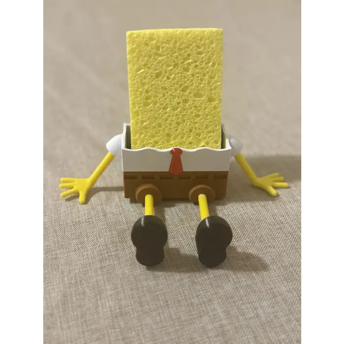 Sünger Bob Tasarım Süngerlik PLA – 3D Yazıcı Dekoratif Sünger Tutucu