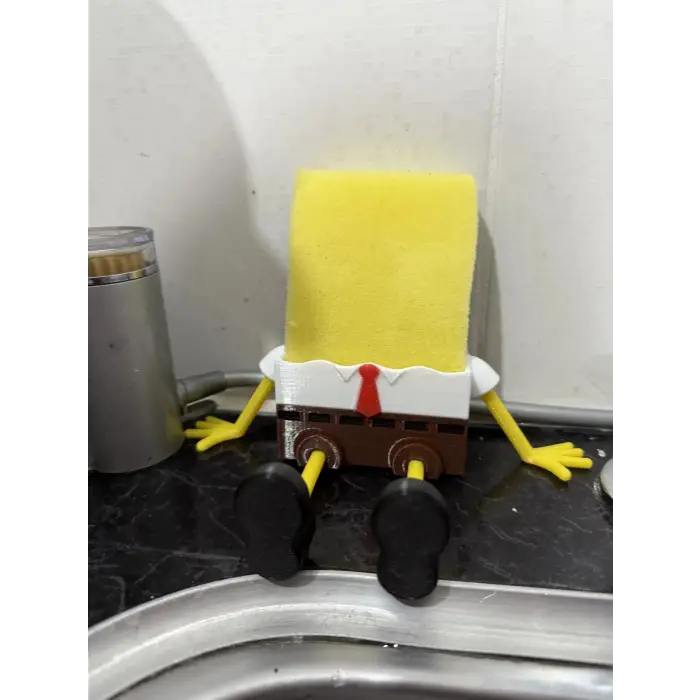 Sünger Bob Tasarım Süngerlik PLA – 3D Yazıcı Dekoratif Sünger Tutucu