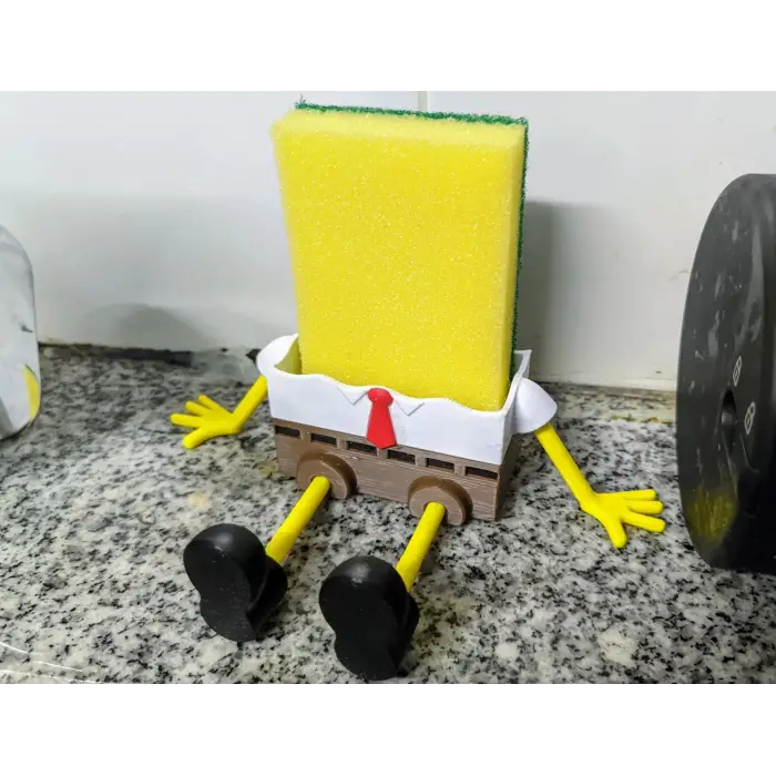 Sünger Bob Tasarım Süngerlik PLA – 3D Yazıcı Dekoratif Sünger Tutucu