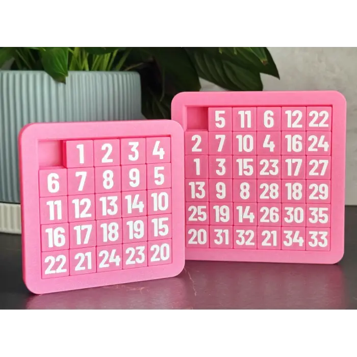 Sürgülü Bulmaca PLA – Kaydırmalı Zeka Oyunu (3x3 / 4x4 / 5x5 / 6x6)