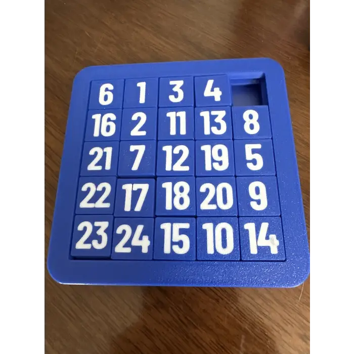 Sürgülü Bulmaca PLA – Kaydırmalı Zeka Oyunu (3x3 / 4x4 / 5x5 / 6x6)