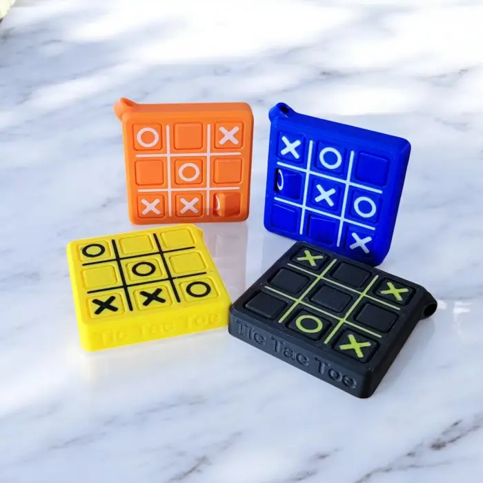 TicTacToe Oyunu Anahtarlık PLA – 3D Yazıcı XOX Strateji Oyunu