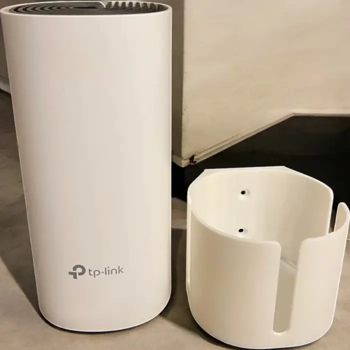 TP-Link Deco M4 Uyumlu Duvar Standı - Beyaz Mesh Montaj Askı Aparatı