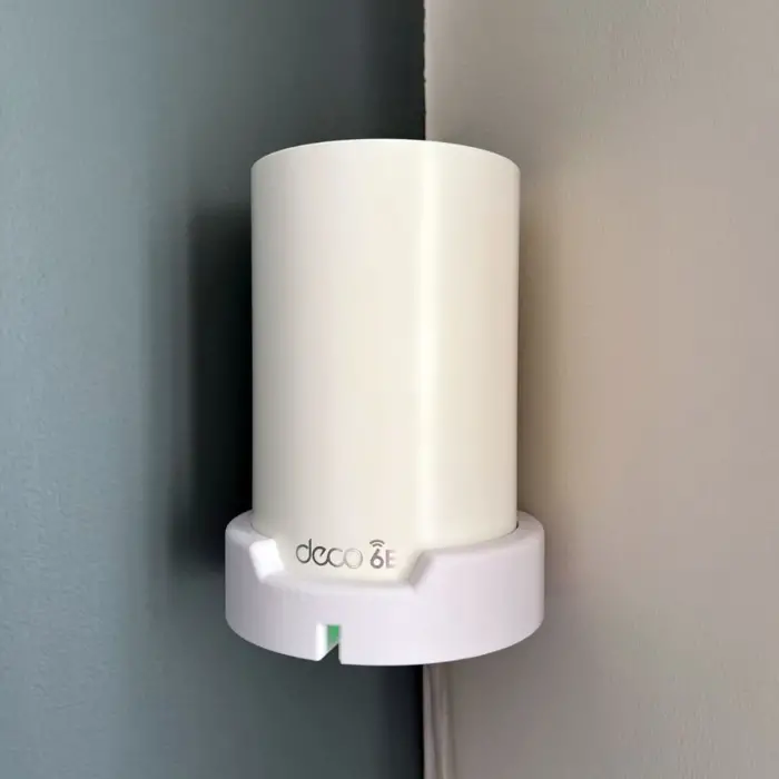 TP-Link Deco XE75 Uyumlu Duvar Standı - Beyaz WiFi 6E Mesh Askı Aparatı