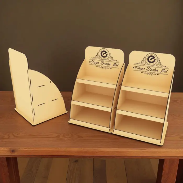 Vario-Tier 3 Katlı Değişken Derinlikli Ahşap MDF Teşhir Standı