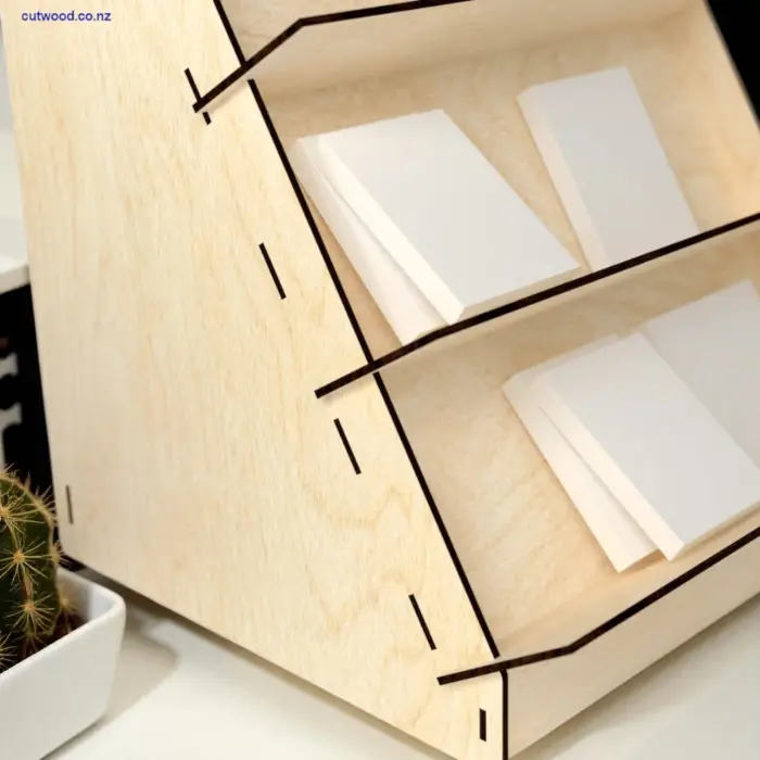Verto-Stage Ahşap MDF 4 Katlı Teşhir Standı 26x41 cm