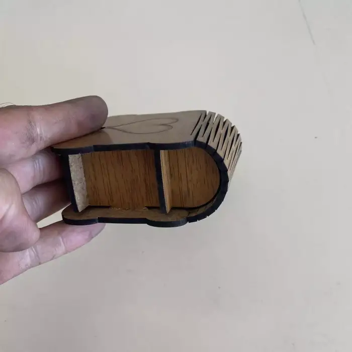 Yüzük Kutusu Kalp Desenli Model 5