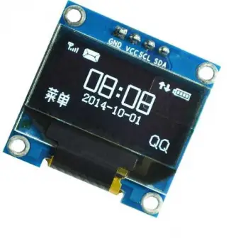 0.96 inç I2C OLED Ekran Modülü - 128x64 SSD1306 (Mavi/Beyaz)