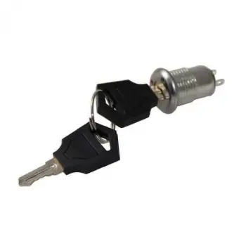 12mm Anahtarlı Switch - On-Off Kilitli Anahtar - 250V AC Güvenlikli Kontrol Butonu