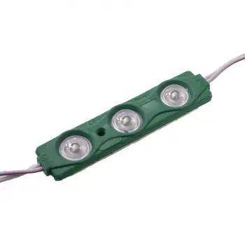 12V Mercekli Yeşil Modül LED - 0.75W IP65 Su Geçirmez - Alüminyum PCB Tabela ve Dekoratif Aydınlatma Modülü