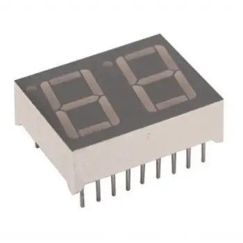 14 mm 2’li 7 Segment Display - Ortak Katot (Kırmızı) - 2 Haneli Sayısal Gösterge