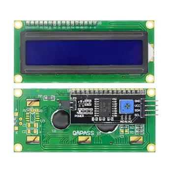 16x2 I2C LCD Ekran Modülü - Hazır Lehimli 1602 Mavi Karakter Display