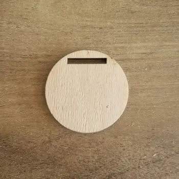 4mm Kavak Kemer Delikli Anahtarlık Ölçü Seçimli Lazer Kesim