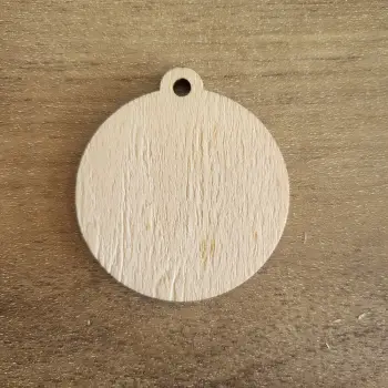 4mm Kavak Kulplu Anahtarlık Ölçü Seçimli Lazer Kesim