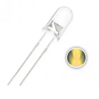 5mm Flaşörlü Sarı LED - Kendinden Yanıp Sönen - Teknik Sinyalizasyon ve Uyarı Diyodu