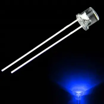 5mm Kesikbaş LED Diyot - Mavi - Geniş Açılı Modern Aydınlatma ve Teknik Sinyalizasyon Diyodu