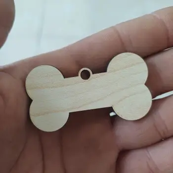 Ahşap MDF Anahtarlık Kemik Model Her Boyut Her Renk