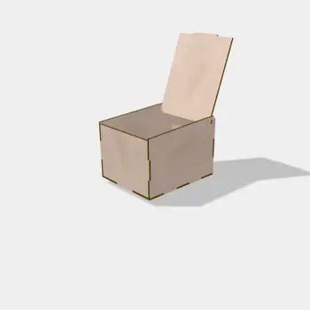 Açılır Kapaklı Ahşap MDF Organizer Kutu (Ölçü Seçilebilir) Saklama ve Dekoratif Kutu