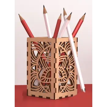 Ahşap Kalemlik Model 1