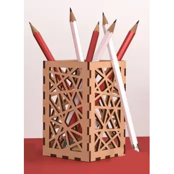 Ahşap Kalemlik Model 2