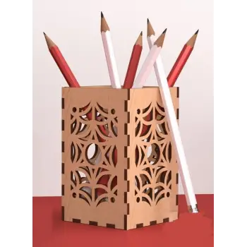 Ahşap Kalemlik Model 6