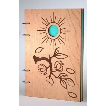 Ahşap Kitap Kapağı Model 4