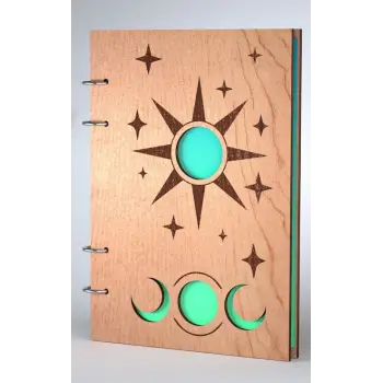 Ahşap Kitap Kapağı Model 5