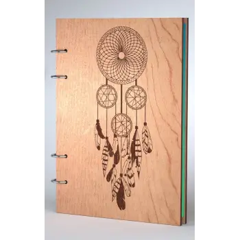 Ahşap Kitap Kapağı Model 6