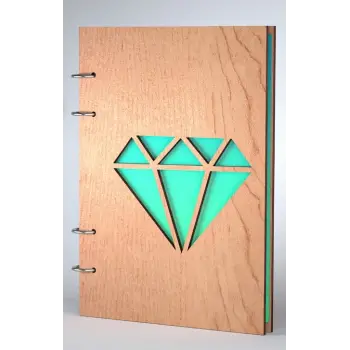 Ahşap Kitap Kapağı Model 8