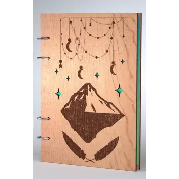 Ahşap Kitap Kapağı Model 9