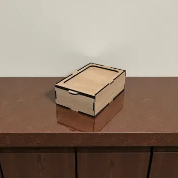 Ahşap Kutu Kayar Kapak 100x150x50mm