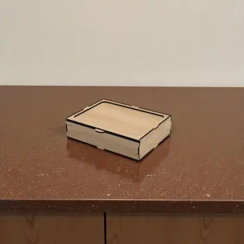 Ahşap Kutu Kayar Kapak 200x150x50mm