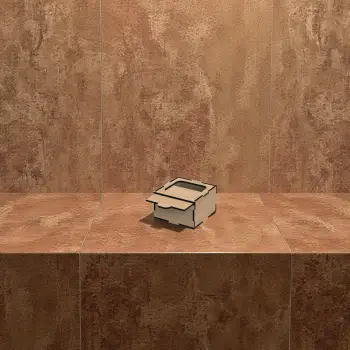 Ahşap Kutu Kayar Kapak 80x80x50mm