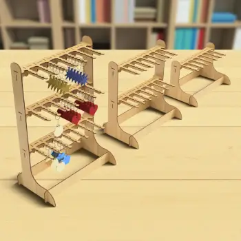 Ahşap MDF Anahtarlık Takı Teşhir Standı | Modüler Tasarım (1, 2 ve 3 Gözlü)
