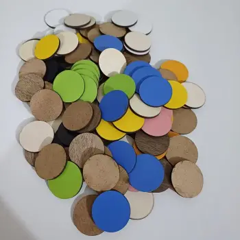 Ahşap Mdf Daire Çift Yüz Boyalı Büyük Boyutlu Supla Her Renk ve Ölçüde