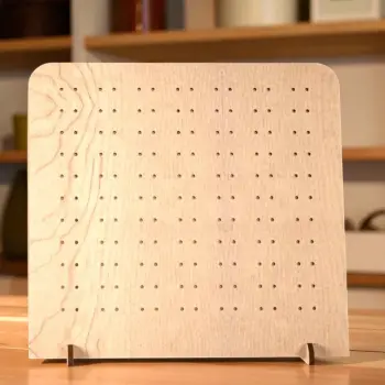 Ahşap MDF Küpe Teşhir Standı | 180x170mm Profesyonel Sergileme Paneli