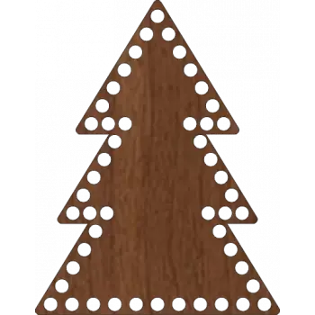 Ahşap MDF Sepet Tabanı Ağaç 14x18 CM