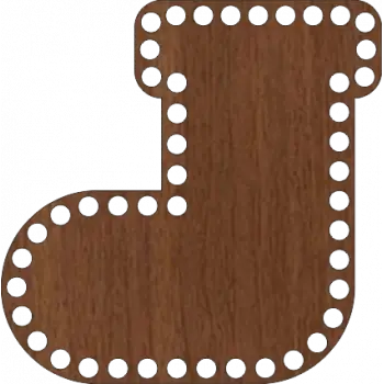Ahşap MDF Sepet Tabanı Patik 15x15 CM
