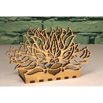 Ahşap Peçetelik Model 7