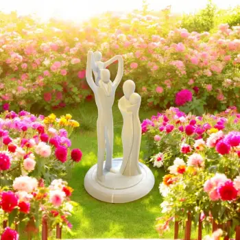 Anne Baba Çocuklar Figürü PLA – Dekoratif Aile Heykeli Biblo