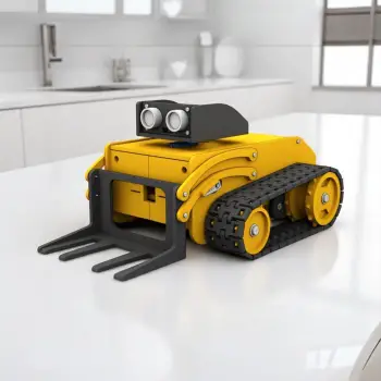 Arduino Builder Pist Robotu 3D Baskı Gövde Seti - Vida Seti Dahil