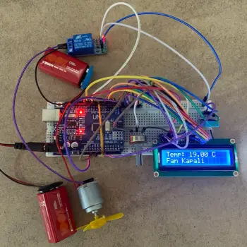 Arduino DHT11 Termostatlı Akıllı Fan Kontrol Sistemi (LCD Ekranlı)