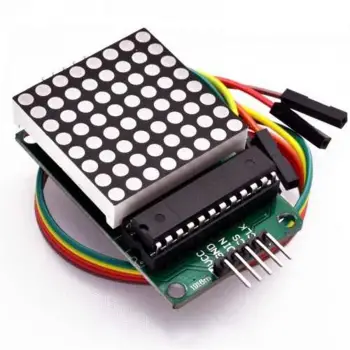 Arduino MAX7219 Dot Matrix Modülü 8x8 - Kırmızı LED Matris Grafik Ekran Kartı