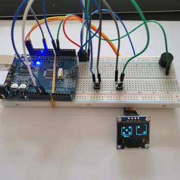 Arduino OLED Ekranlı Akıllı Zar Atma Proje Seti (1-2 Zar Seçenekli)