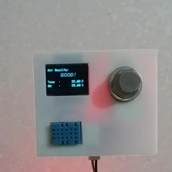 Arduino OLED Ekranlı MQ-135 Hava Kalitesi ve Dijital Termometre Seti