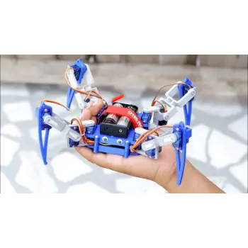 Arduino Örümcek Robot Gövde Kiti - 3D Baskı Plastik Set - Vida Seti Dahil
