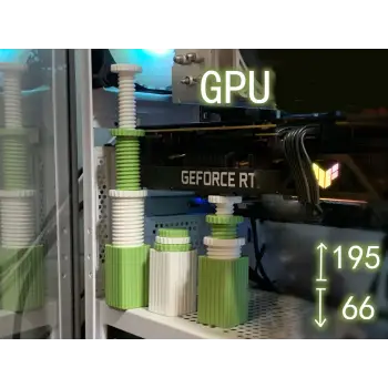Ayarlanabilir Ekran Kartı Tutucu GPU Destek Aparatı Geniş Aralık 55-195mm
