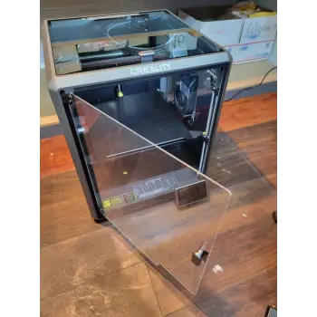 Creality K1 Max 3D Yazıcı Ön Kapak Paneli - 3mm Darbeye Dayanıklı Pleksi (Şeffaf / Füme)